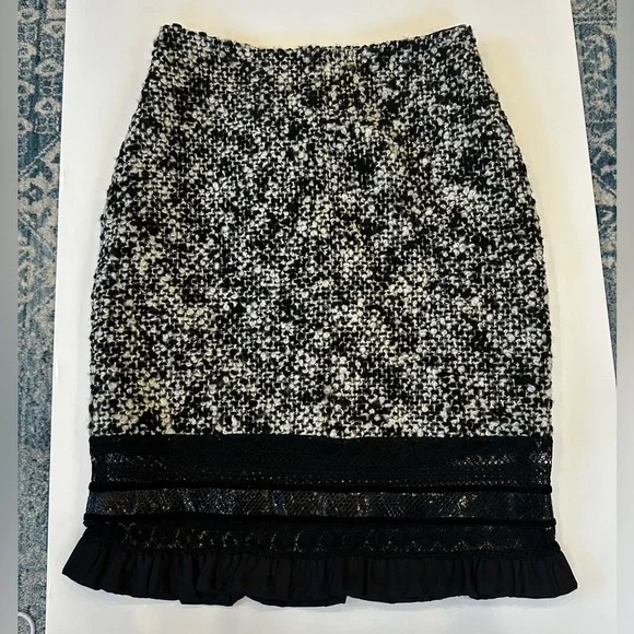 Richard Tyler Couture Wool Blend Vintage Skirt - Picture 1 of 10